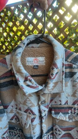 Barely worn button up flannel jacket