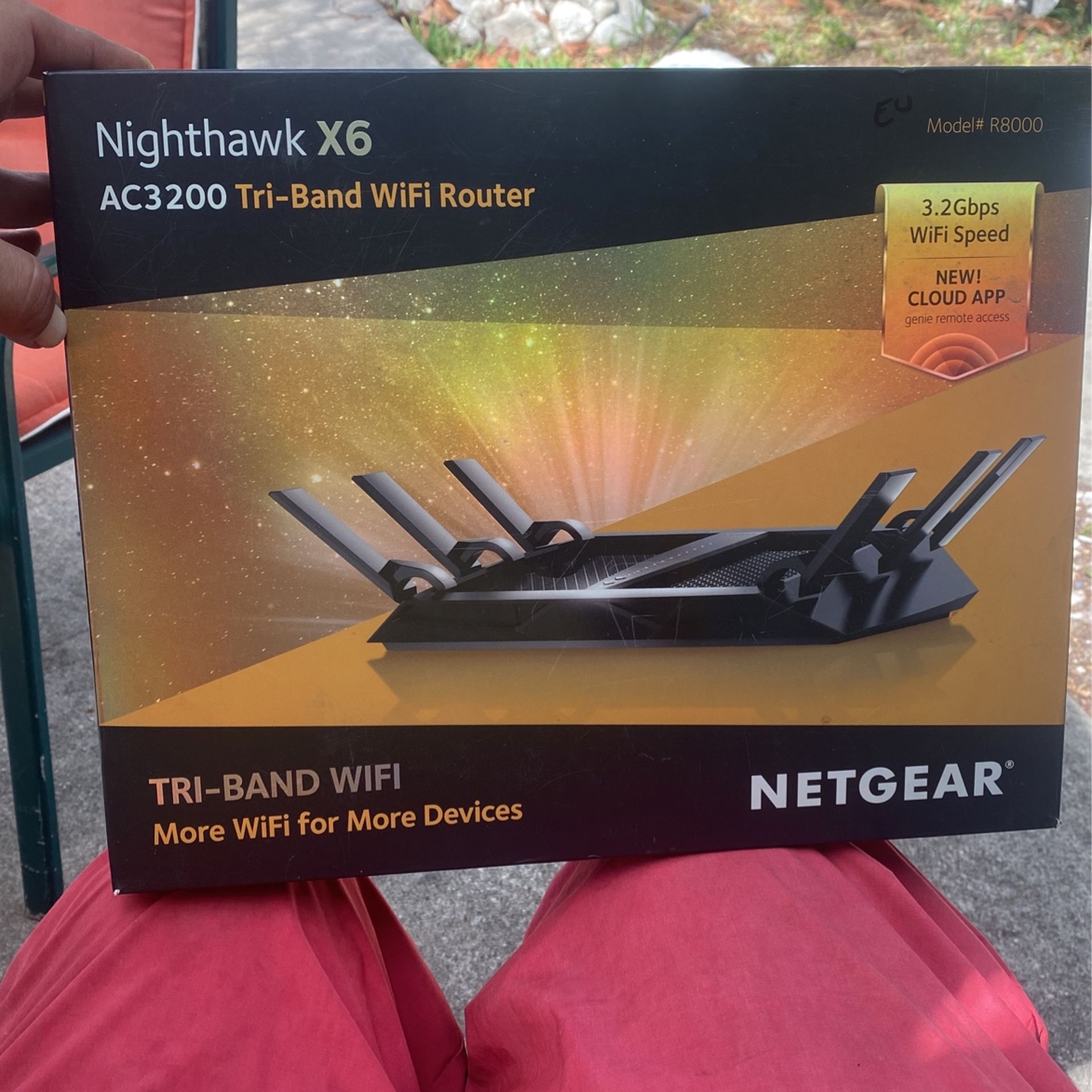 NightHawk X-6 Model#R8000 Tie-band Wi-Fi Router (New)