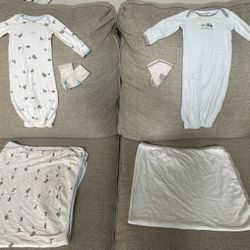 Baby Boy 0-3 Months Clothing Lot And Blankets