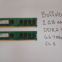 Buffalo 1GB RAM Memory - Price Includes Both 