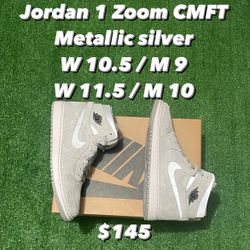Jordan 1 Zoom Metallic Silver 
