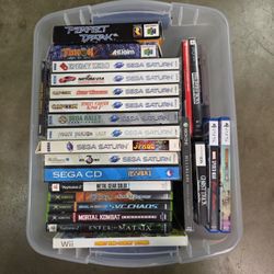 Games On N64, Sega Saturn, Sega CD,  Xbox Ps1, Ps2, Nintendo Switch, 3ds, Ps5, Snes