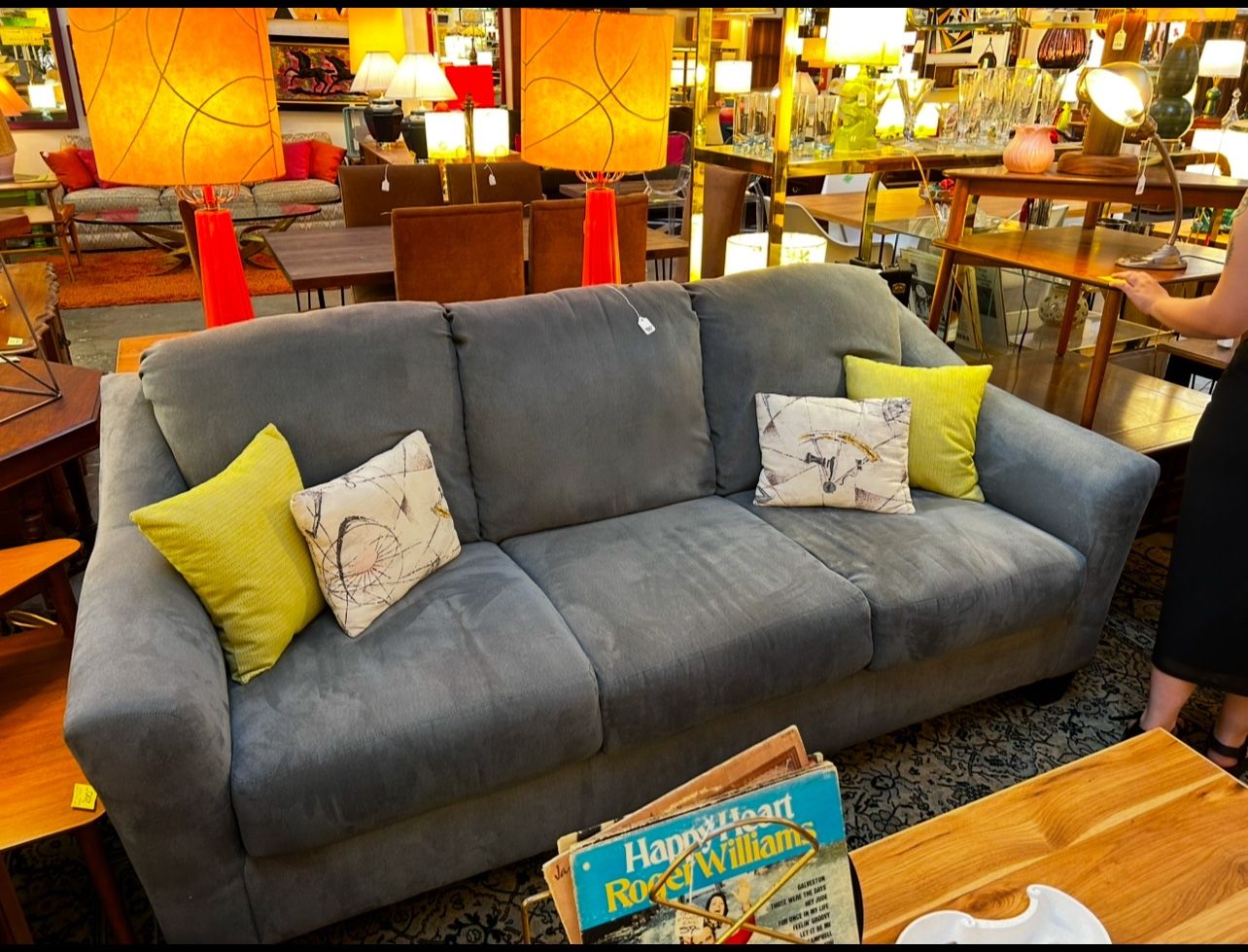 Blue grey Couch (MOVING NEED GONE ASAP)