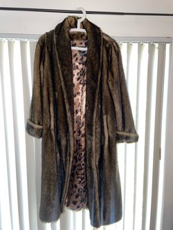 DENNIS BASSO Vintage Faux Fur Coat