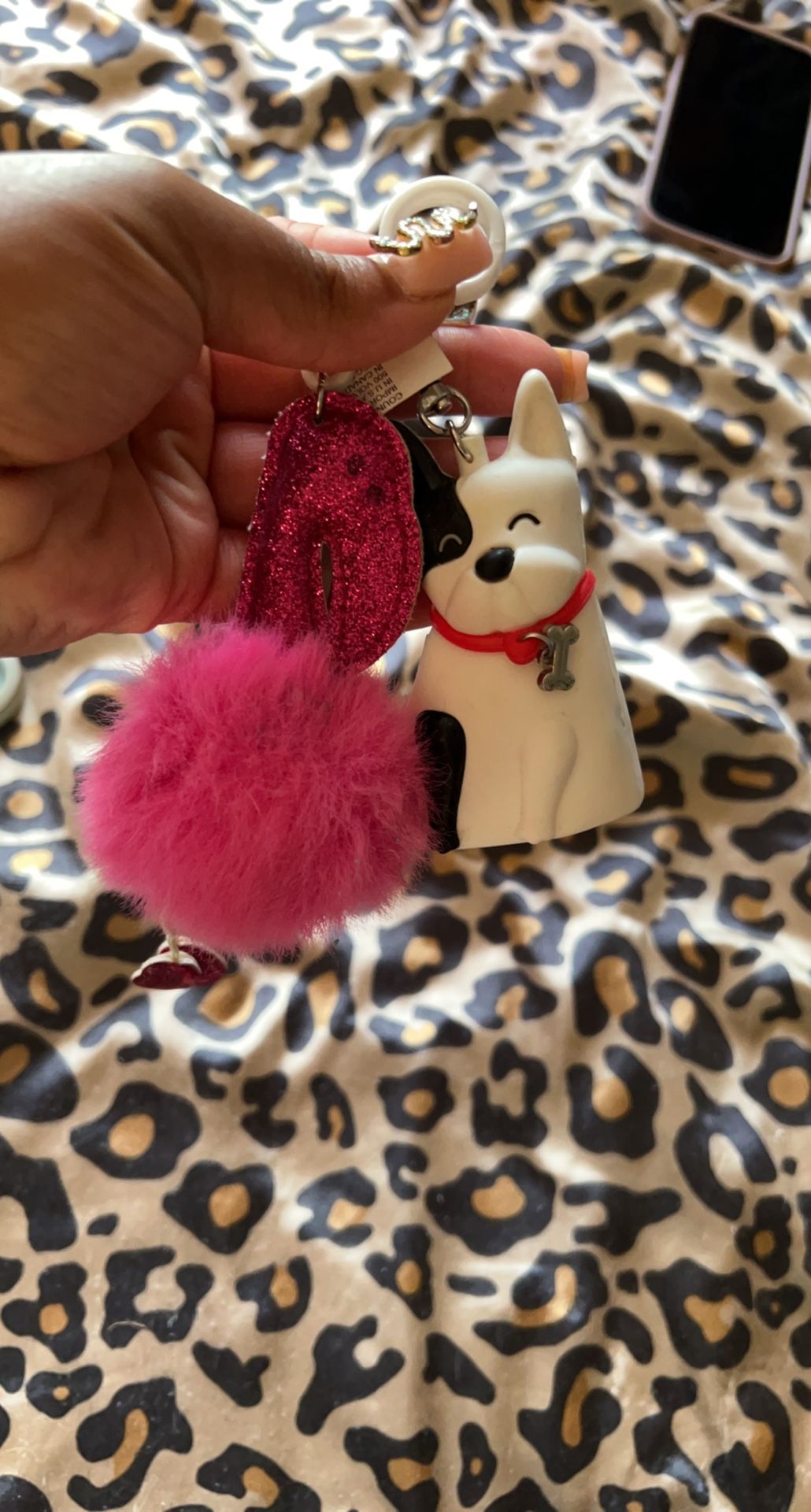 Cute Little Odds And Ins . Hand Sanitizer Holder And Little Keychain 
