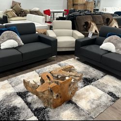 Beautiful Black 2 Pc Sofa And Love 40% OFF!!!!!!