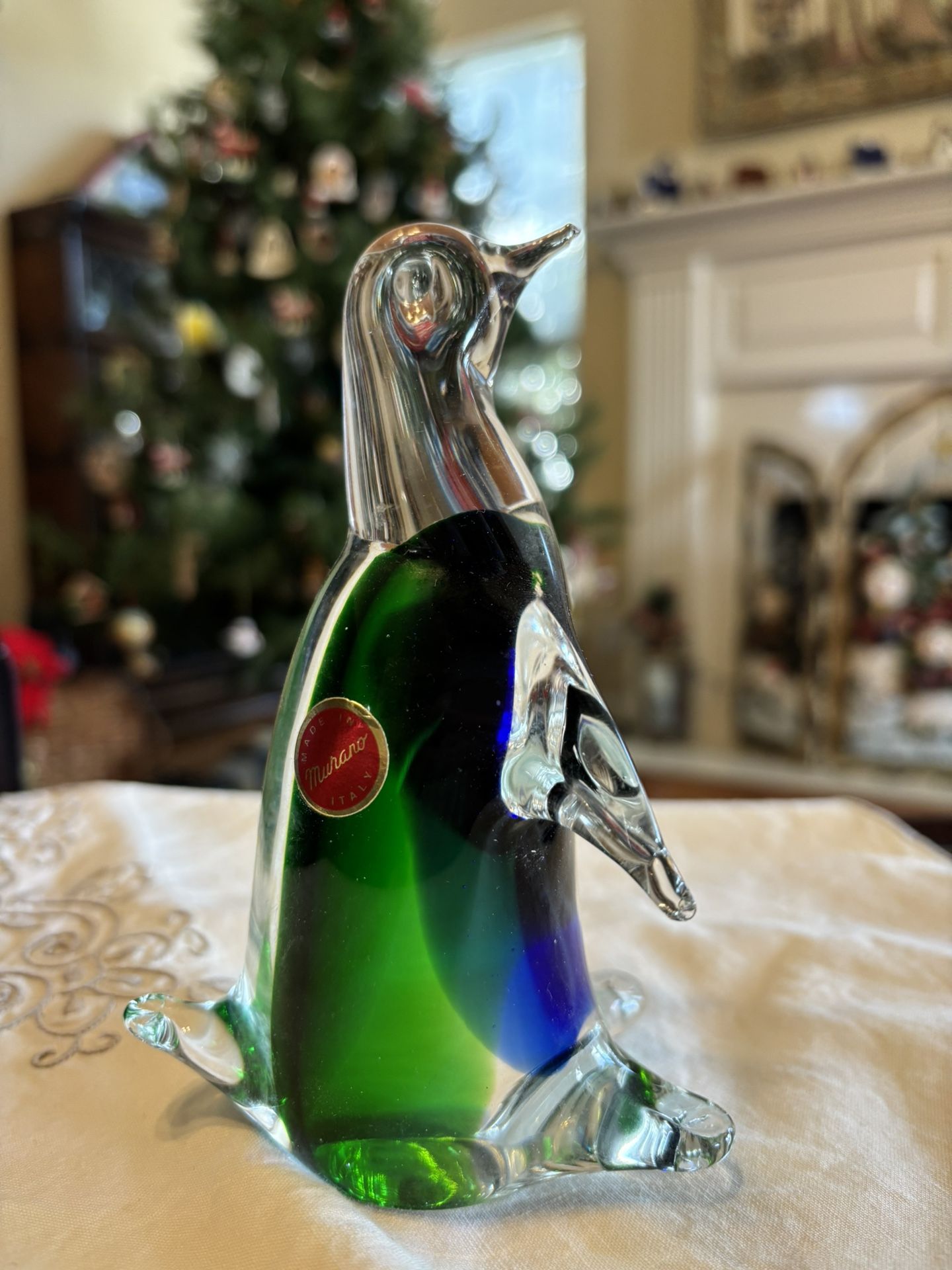 PENGUIN LOVER - Vintage Murano Italian glass figurine/paperweight