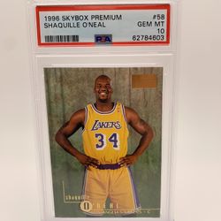 1996 Skybox Premium Shaquille O’Neal #58 PSA 10 GEM MINT LOW POP