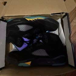 jordan 5s agua size 7
