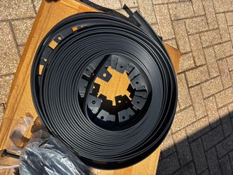 Black Plastic Garden Landscape Edging Roll