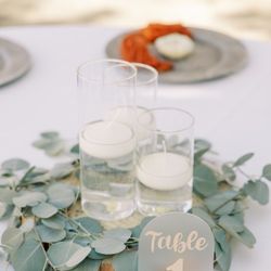 Cylinder Vases And Floating Candles 