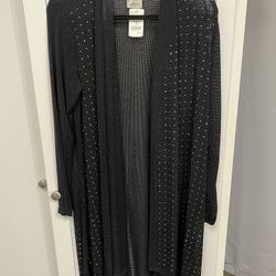 BRAND NEW WITH TAGS Cute Black Cardigan - Size M