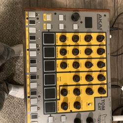 Akai Tom Cat Analog Drum Machine And Mackie CR3-X Studio Monitors