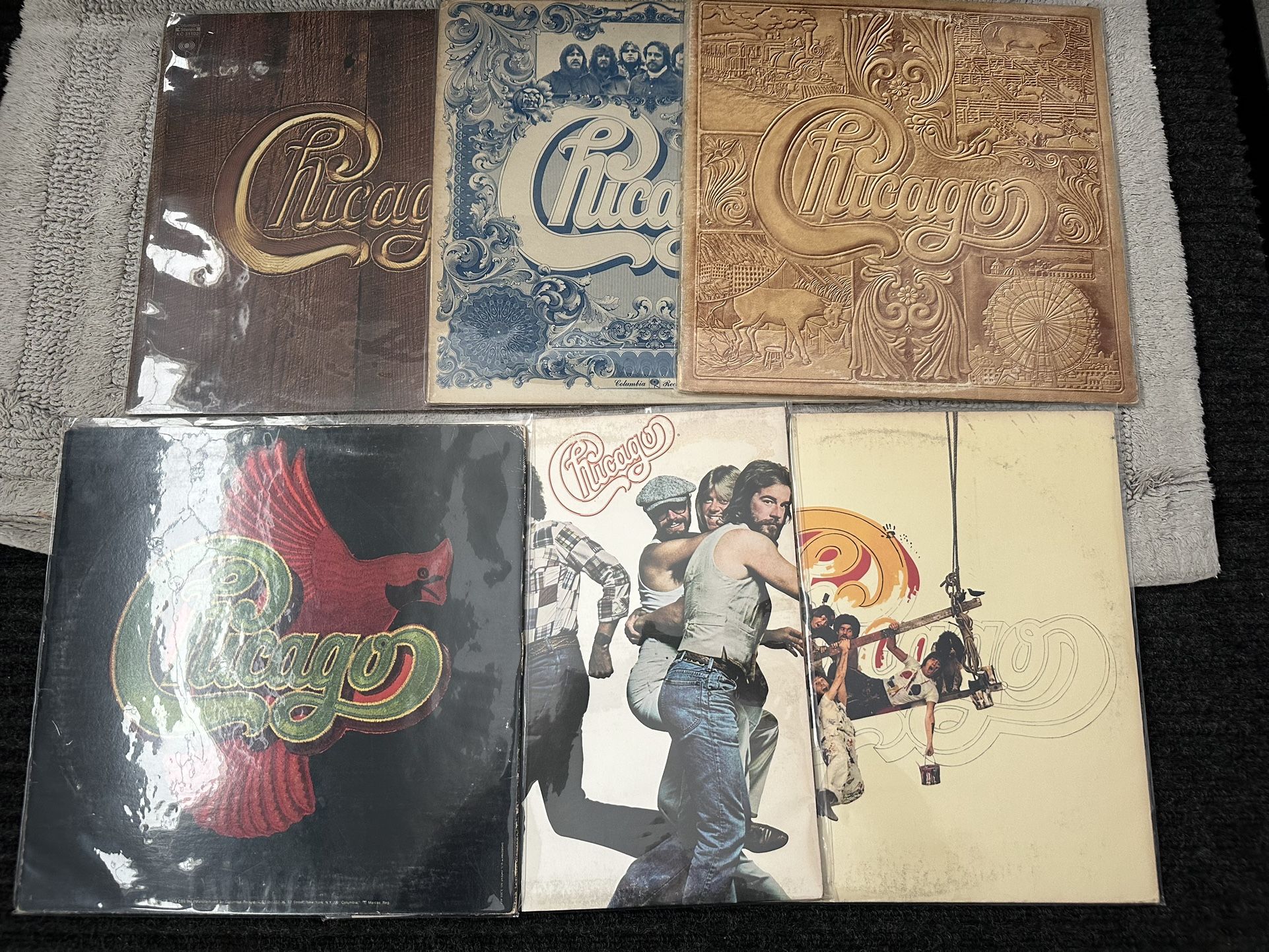 (6) Vintage Chicago Vinyl Record Albums