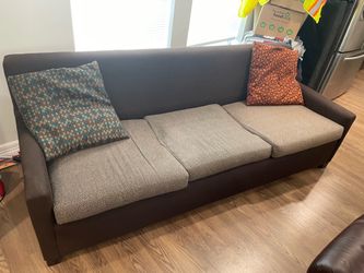 Sleeper couch brown