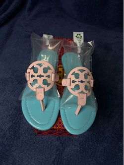 Blue and Pink sandals