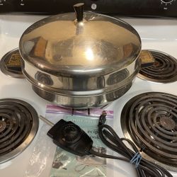 Farberware Buffet Server Electric Frying Pan With Original instructions  Works perfectly 