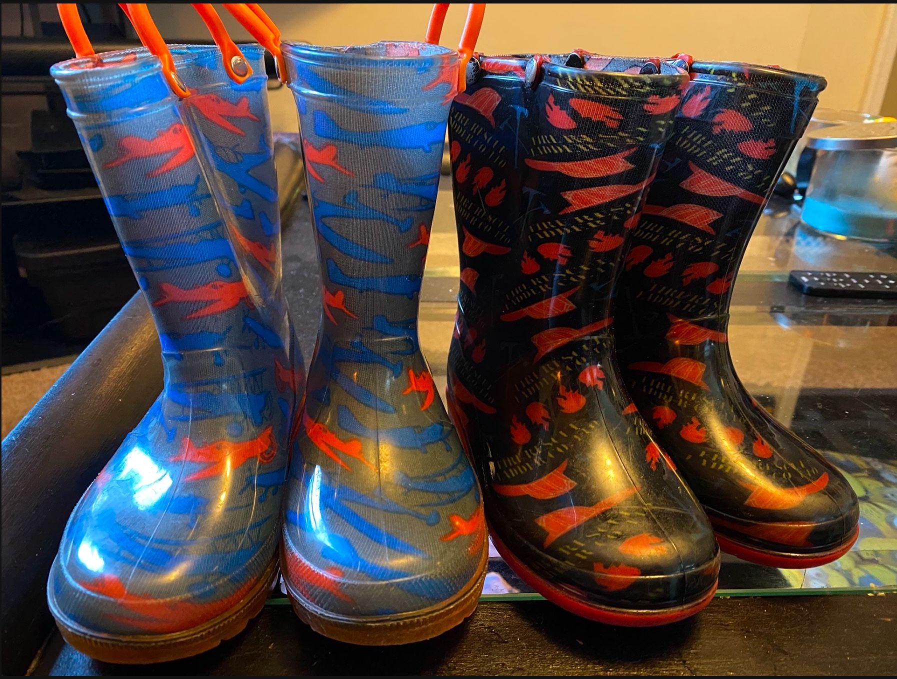 2 Pairs of Kids Rain Boots