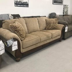 Ashley Lanett Queen Sofa Sleeper Barley Collection for Sale in