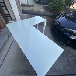 L-Shape Corner Desk White