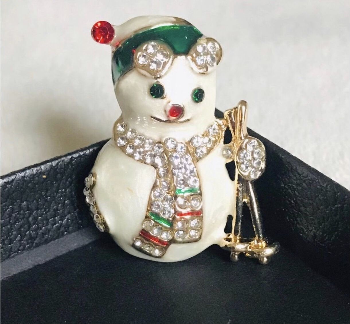 Snowman Brooch