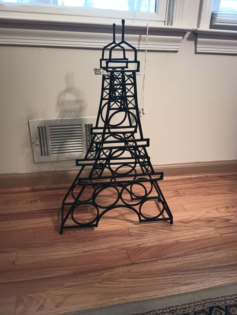 Wine Rack Eiffel Tower. Label Is Still On It