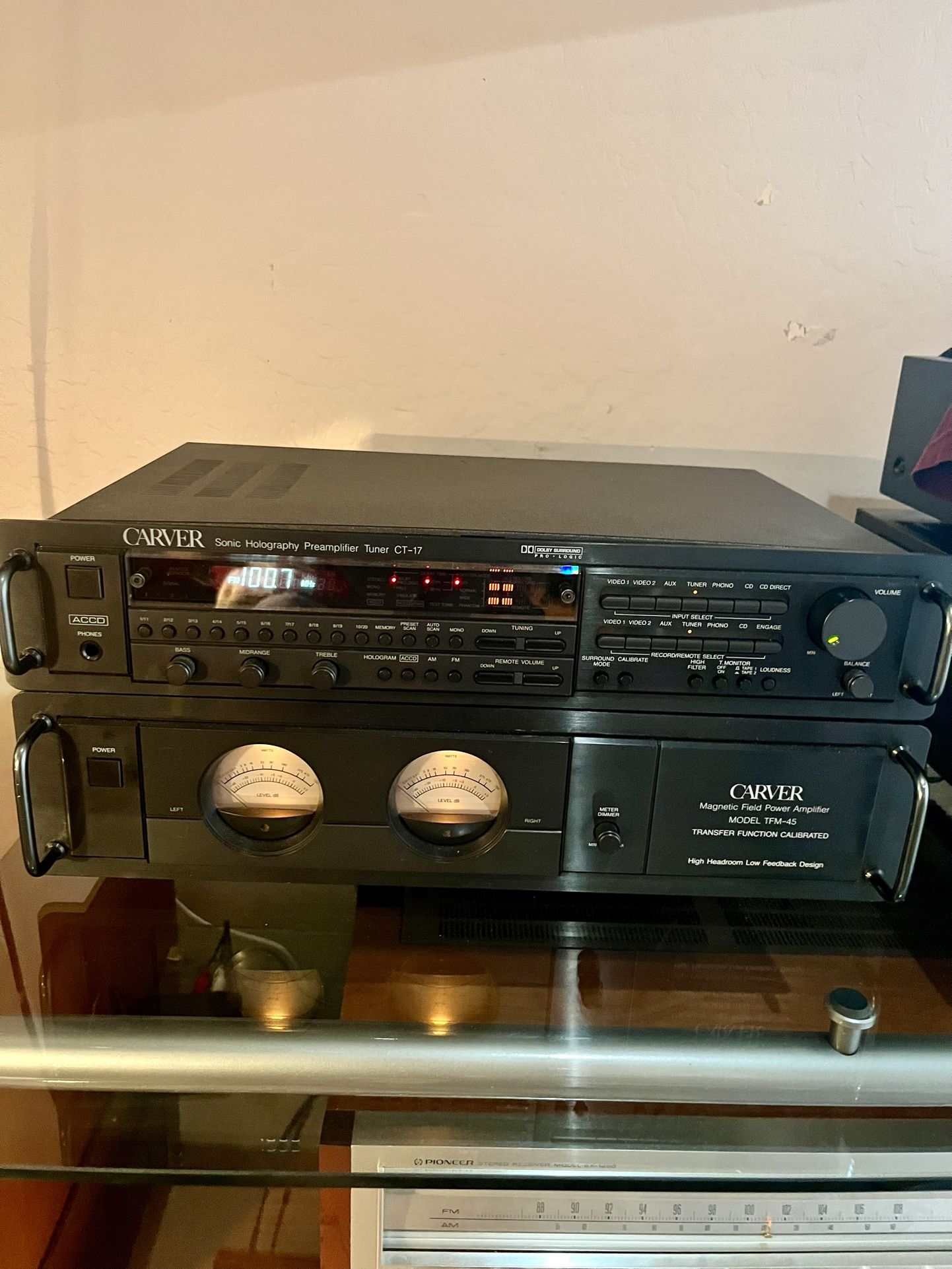 Carver Preamp And Amplifier 