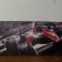F1 Race Canvas / 36 X 13