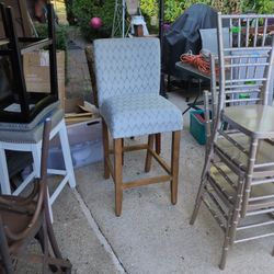One Tall Padded / Upholstered Bar Stool