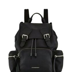 100% Authentic BURBERRY Rucksack Real Leather Backpack 