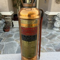 Antique copper/brass Buffalo Fire Extinguisher! 
