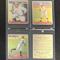 Goudey HOF Aged Reprint Lot (4 Cards)