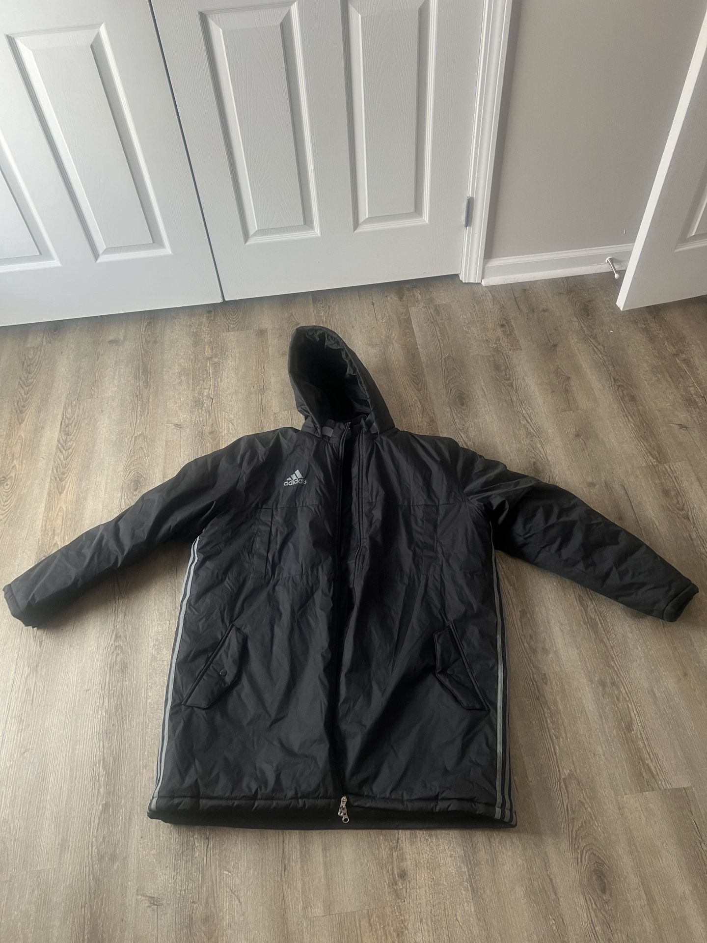Adidas Winter Jacket With Hood Size XXL