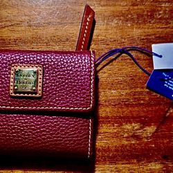 Dooney &  Bourke Pebble Leather Small Wallet