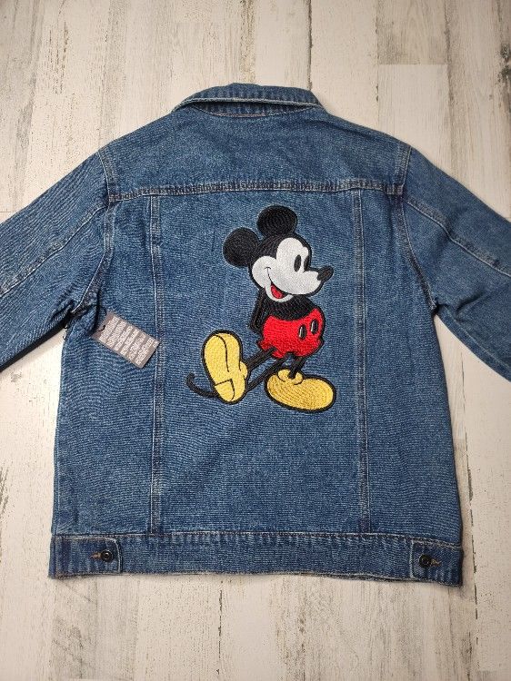 Disney Mickey Mouse Embroidered Denim Men's Trucker Jacket