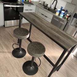 Table and Barstools