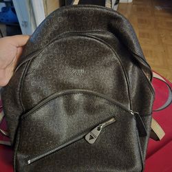 Guess Leather Backpack 