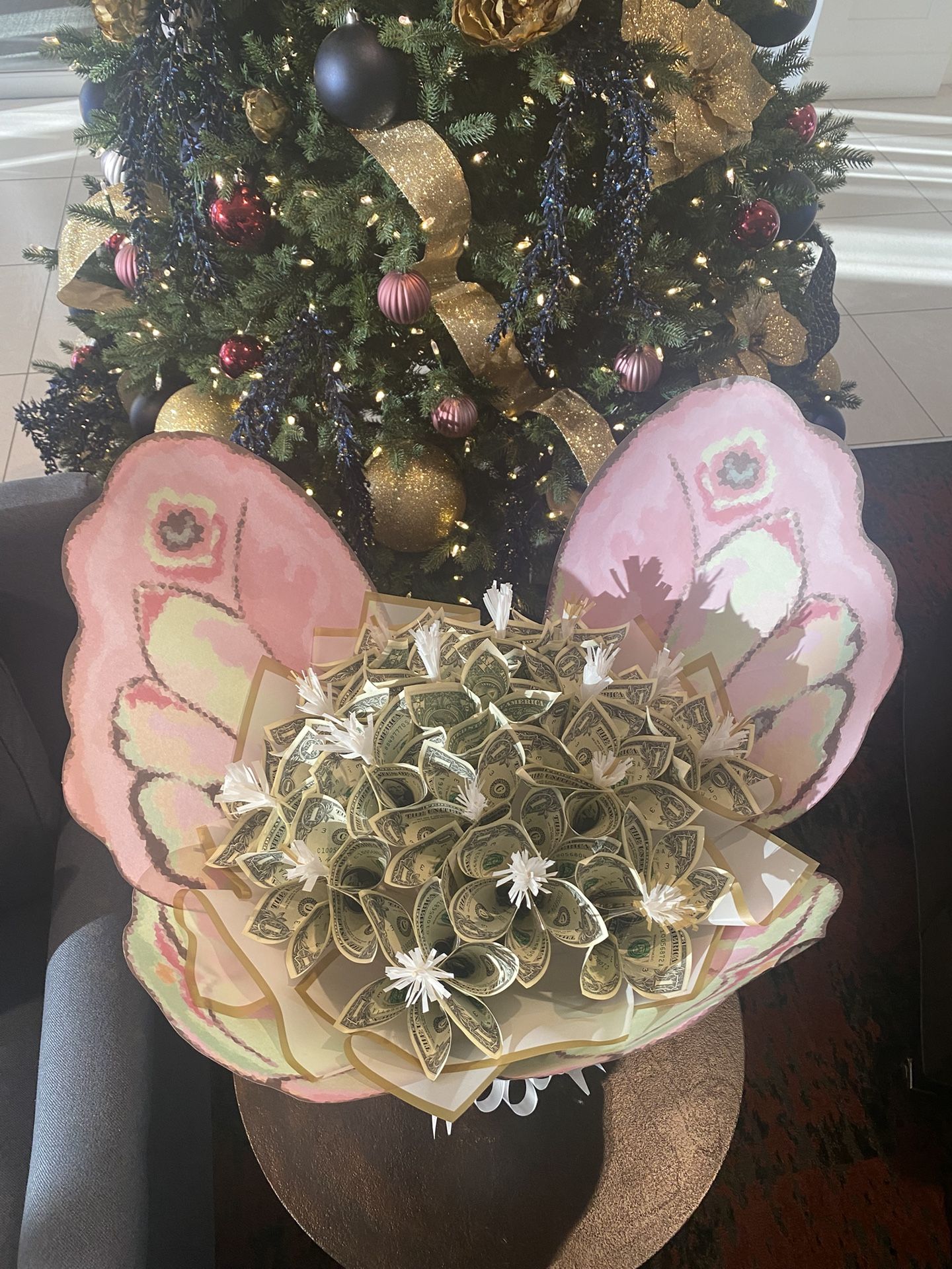 Beautiful Butterfly Bouquet With 50 $- 1.00 Dollars