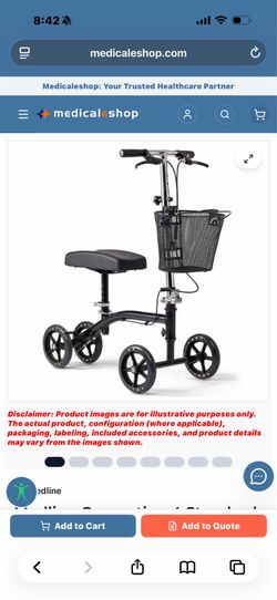 Medline knee scooter