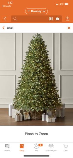 Home Decorators 7.5 ft. Elegant Twinkling Grand Fir LED Pre-Lit Artificial Christmas Tree warm White With Remote