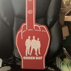 RARE Green Day Foam Middle Finger