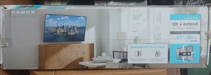 Tilt + extend TV wall mount