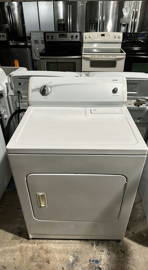 White Kenmore Dryer with AutoDry Feature