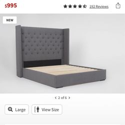 Grey Bed Frame