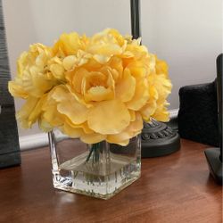 Flowers In Glass  Vase
