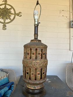 MCM Ceramic Table Lamp