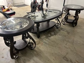 Coffee tables with two end tables