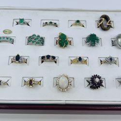 WOMEN’S RINGS REAL GOLD REAL DIAMONDS 