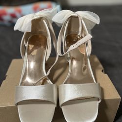 Ivory Bow Heels
