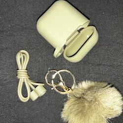 AirPods Case Soft Silicone AirPods Case in a sage green color